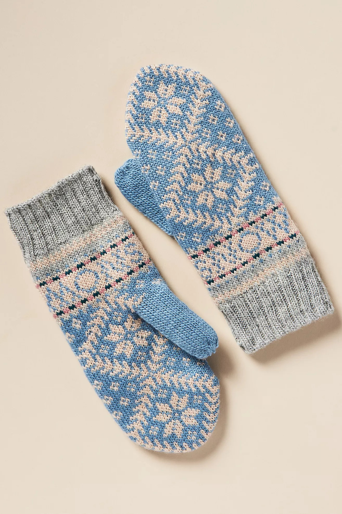 French Knot Novelty Nordic Mittens | Anthropologie (US)
