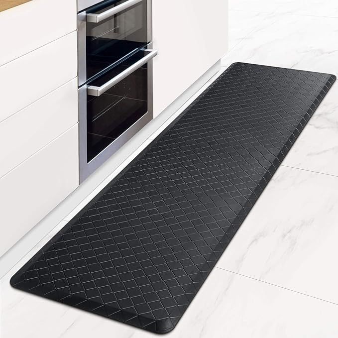 HappyTrends Kitchen Mat Cushioned Anti-Fatigue Floor Mat,17.3"x60",Thick Waterproof Non-Slip Heav... | Amazon (US)