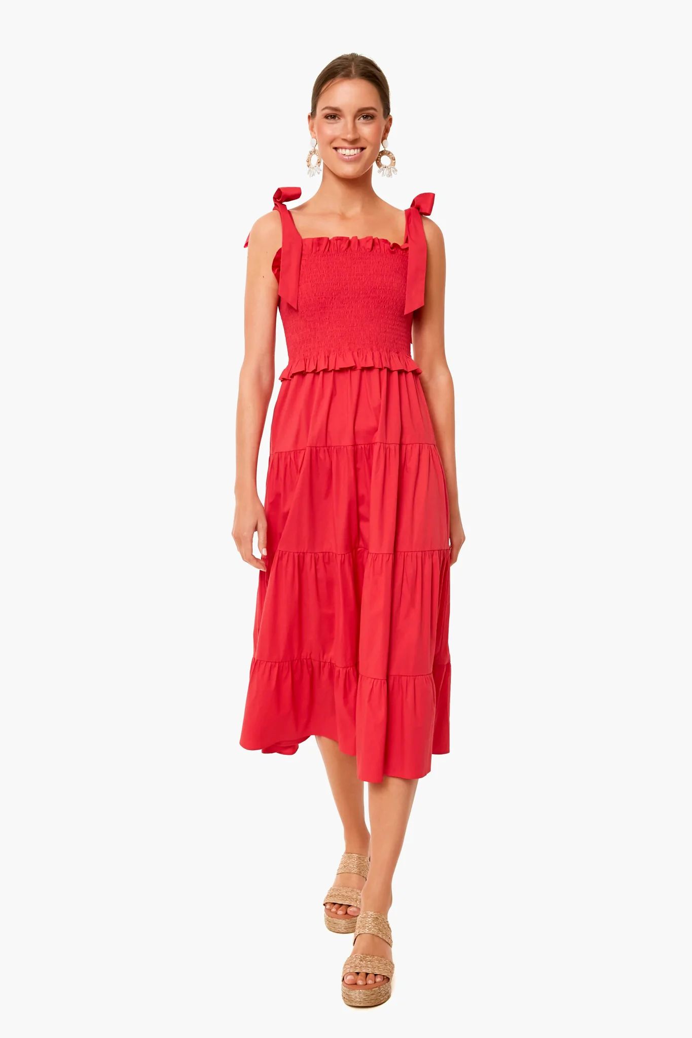 Poppy Red Alannah Dress | Tuckernuck (US)