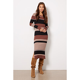 Hallie Verigated Stripe Dress | Evereve
