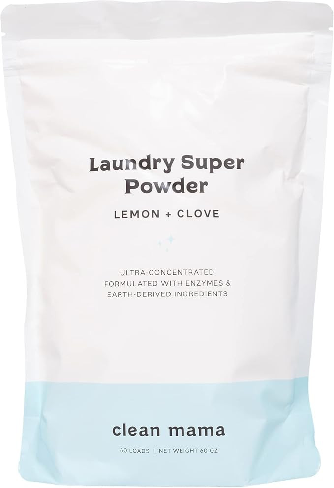 Clean Mama Laundry Super Powder Detergent - Extra Strength Laundry Detergent Powder - Natural Lau... | Amazon (US)
