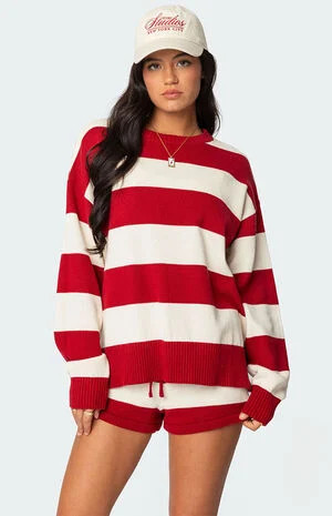 Edikted Riley Oversized Striped Sweater | PacSun