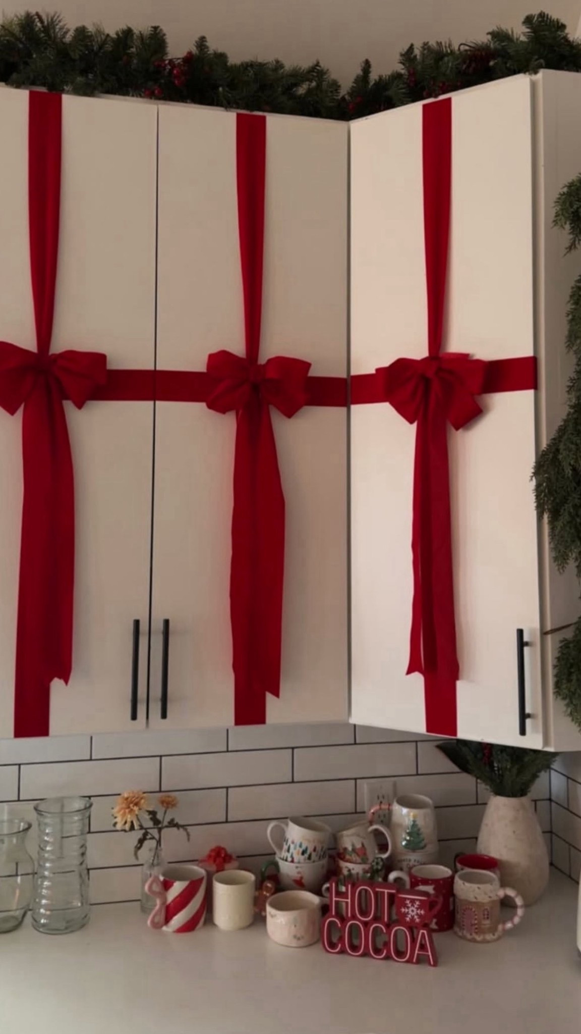 So many questions on these cabinet bows! The easiest diy & so cute! I have done it for a few years now & always get so many questions ❤️

#LTKHoliday #LTKSeasonal #LTKHome