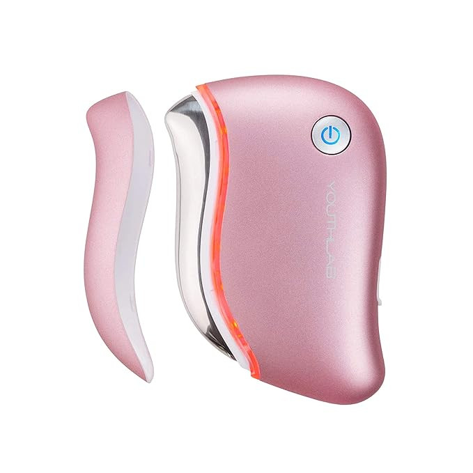 YouthLab ProSculpt Gua Sha, Ultimate Facial Scraping/Sculpting/Tightening Tool, Heat/Electric Vib... | Amazon (US)