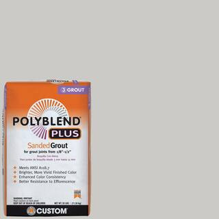 Custom Building Products Polyblend Plus #544 Rolling Fog 25 lb. Sanded Grout PBPG54425 - The Home... | The Home Depot