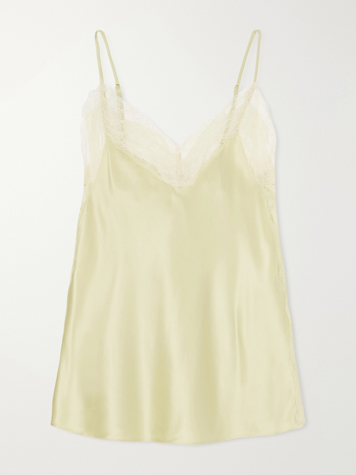 Veronica Beard - Johantan Lace-trimmed Silk-blend Satin Blouse - Green | NET-A-PORTER (US)