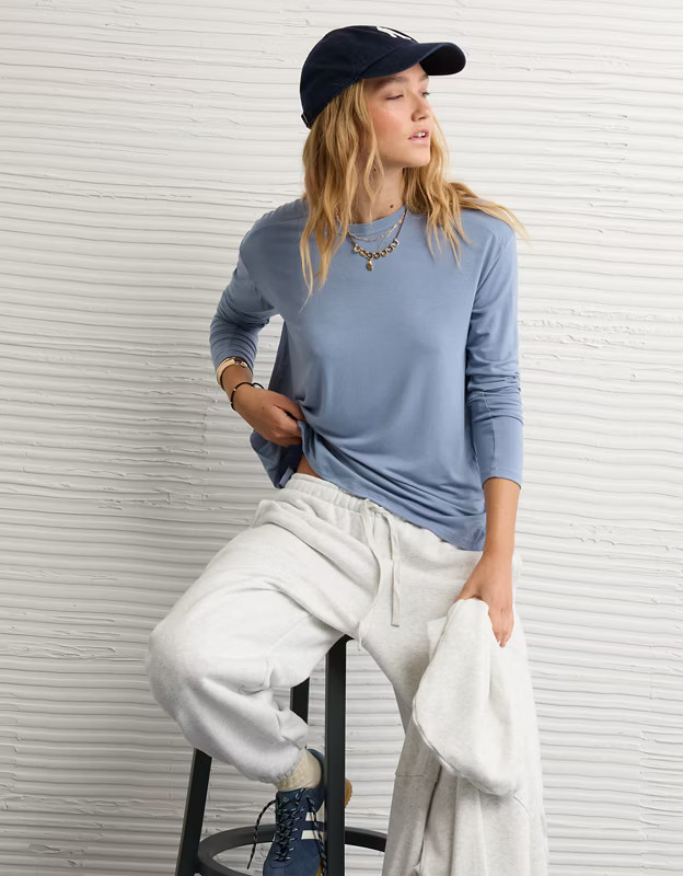 AE Soft & Sexy Long Sleeve T-Shirt | American Eagle Outfitters (US & CA)