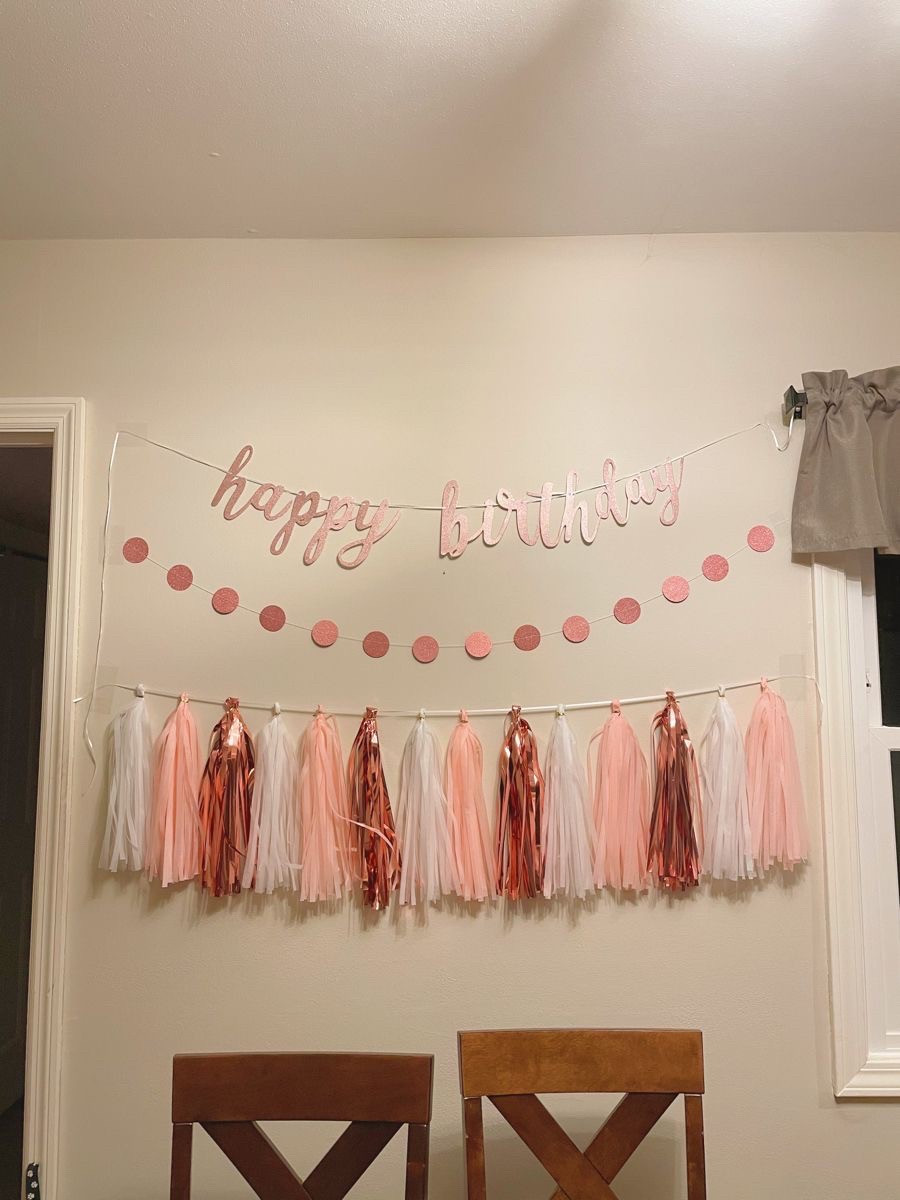 Rose Girl Birthday Party Decorations: Teenage Girl Party Ideas, Pink Happy Birthday

#LTKHome #LTKParties