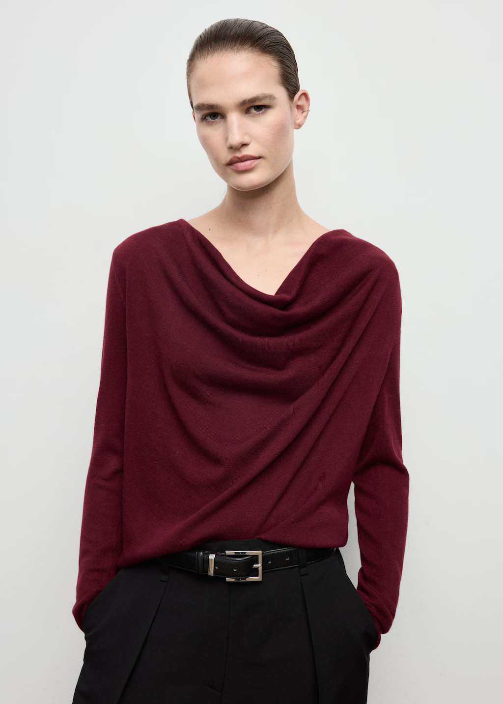 Draped-neck sweater | Mango (US/MX/AU)