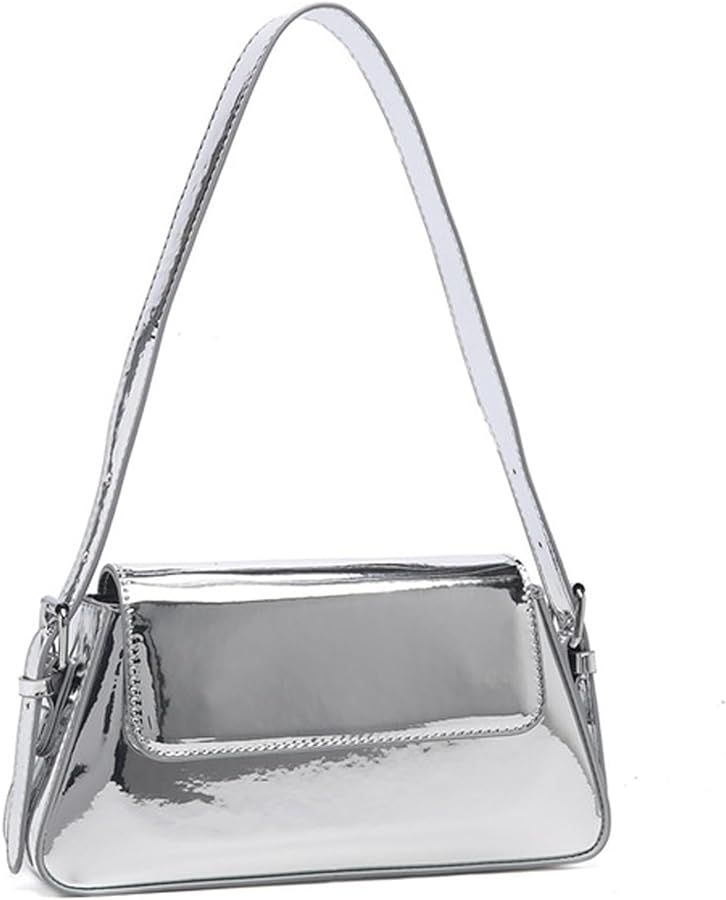 NAARIIAN Women Shoulder Bag 90s Y2k Mirror PU Tote Handbag Satchel Bag Party Clutch Purses Vintag... | Amazon (US)
