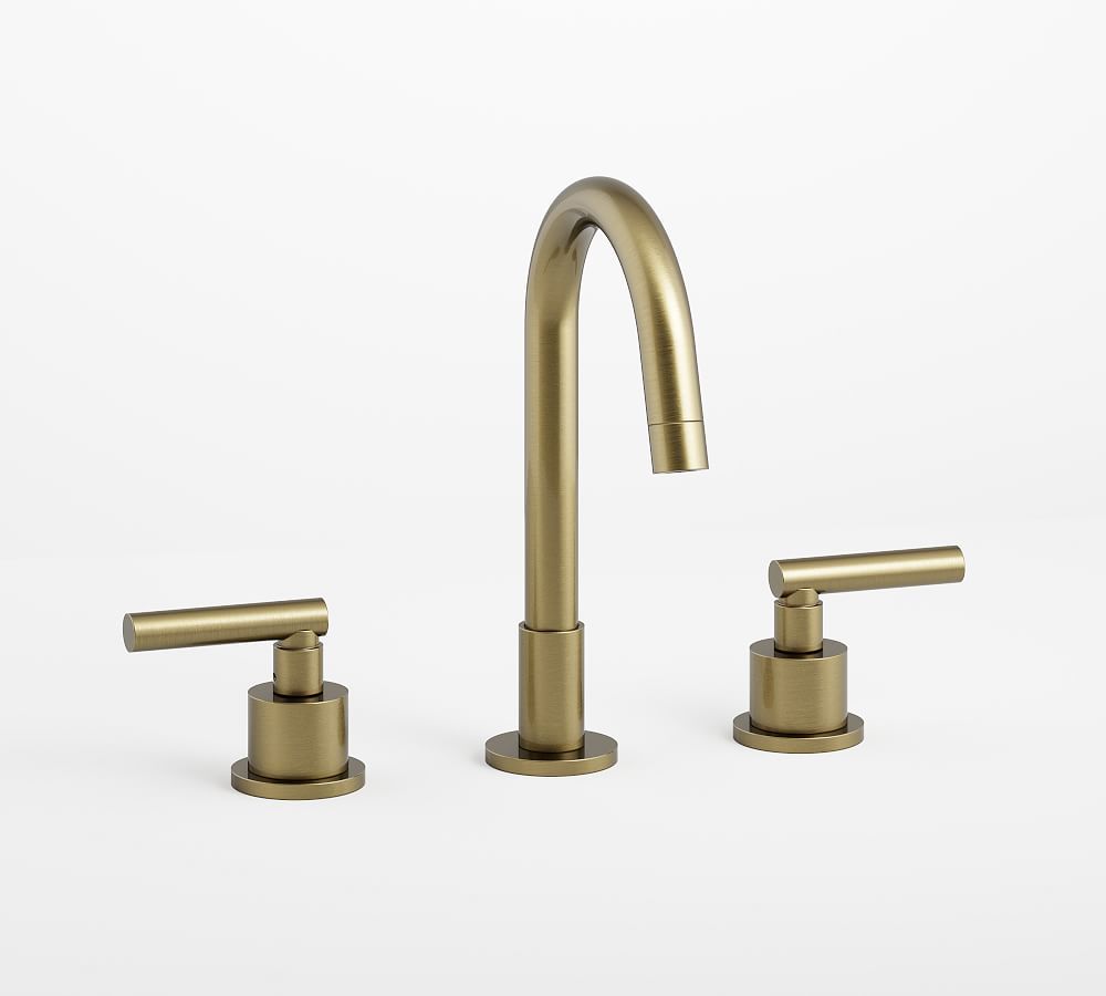 Linden Lever Handle Widespread Bathroom Sink Faucet | Pottery Barn (US)