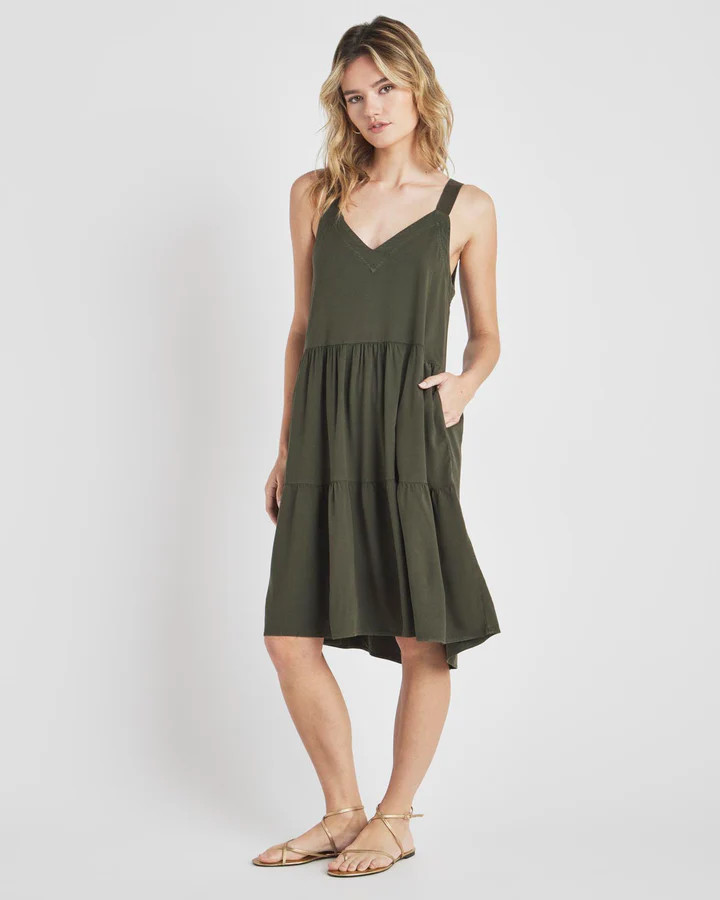 Napa Tiered Solid Dress | Splendid