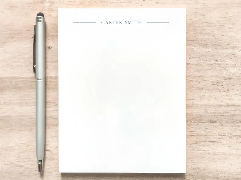 Personalized Notepad: Professional Name Design, Corporate Gift for Employees or Professionals | Etsy (US)