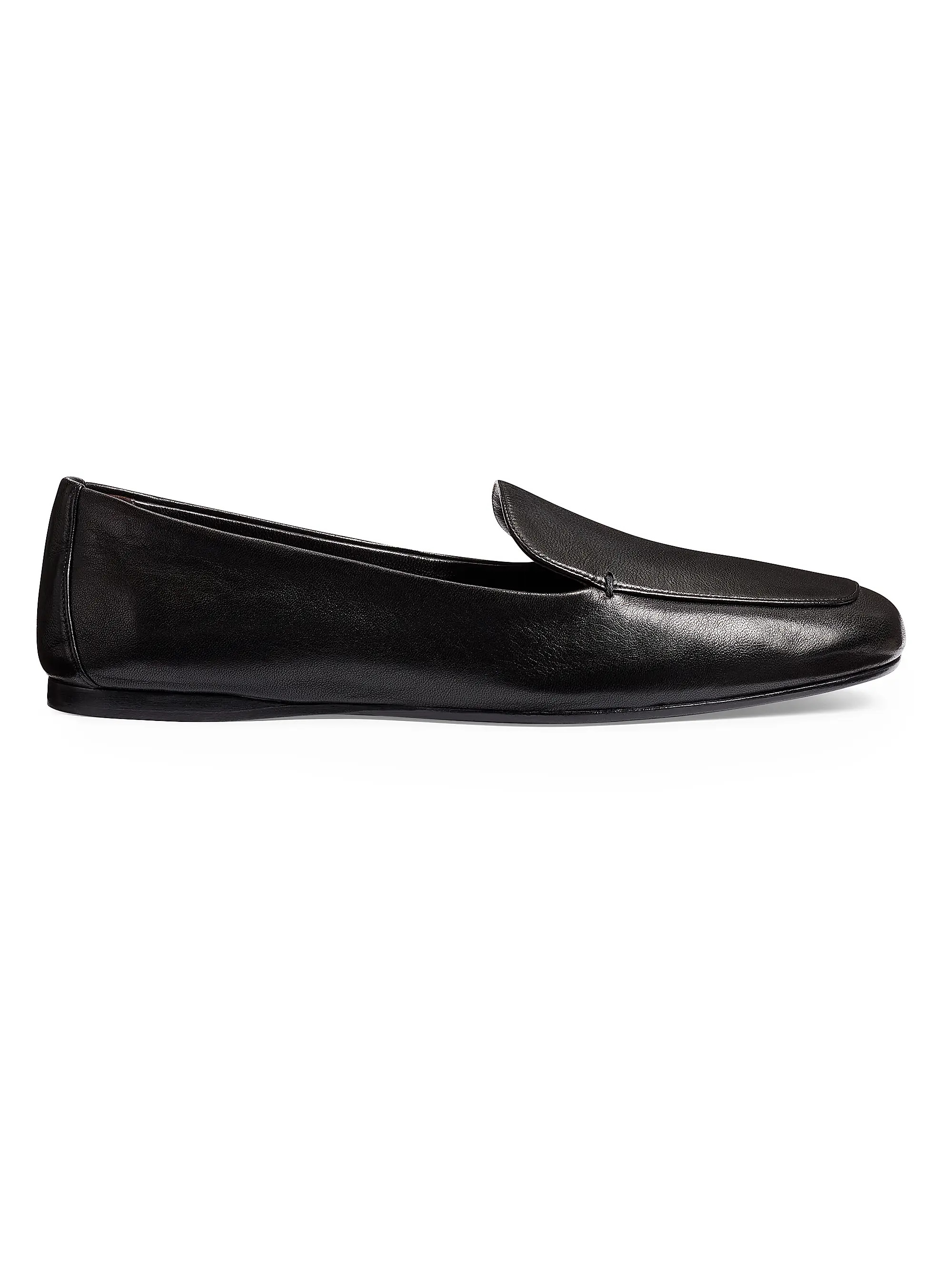 Shop Khaite Monroe Leather Loafers | Saks Fifth Avenue | Saks Fifth Avenue