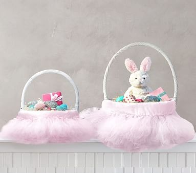 Pink Tulle Tutu Easter Basket Liner | Pottery Barn Kids