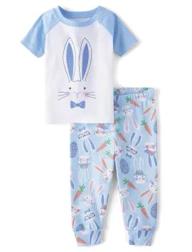 Baby And Toddler Boys Matching Family Easter Bunny Snug Fit Cotton Pajamas - brook | The Children's Place