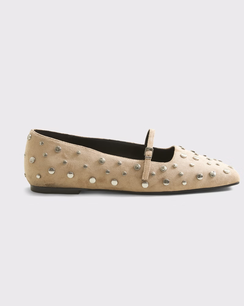Women's Mary Jane Square-Toe Flats | Women's Clearance | Abercrombie.com | Abercrombie & Fitch (US)
