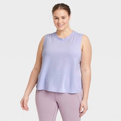 Women's Active Cropped Cinch Crop Tank Top - All in Motion™ | Target