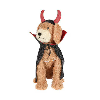 Haunted Living 28-in Lighted Doodle Dog with Cape | Lowe's