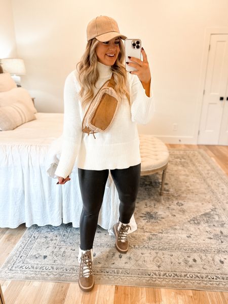 Cozy & Comfy look for the Ranch this weekend. Loving these fur trim boots with memory foam! #walmartpartner #walmartfashion

Wearing a Medium in the Sweater (size up if in between sizes) 
Large in the leggings (size down they run big) 
I sized up to a 9 in the boots to wear a thicker sock! 

#LTKSeasonal #LTKshoecrush #LTKunder50