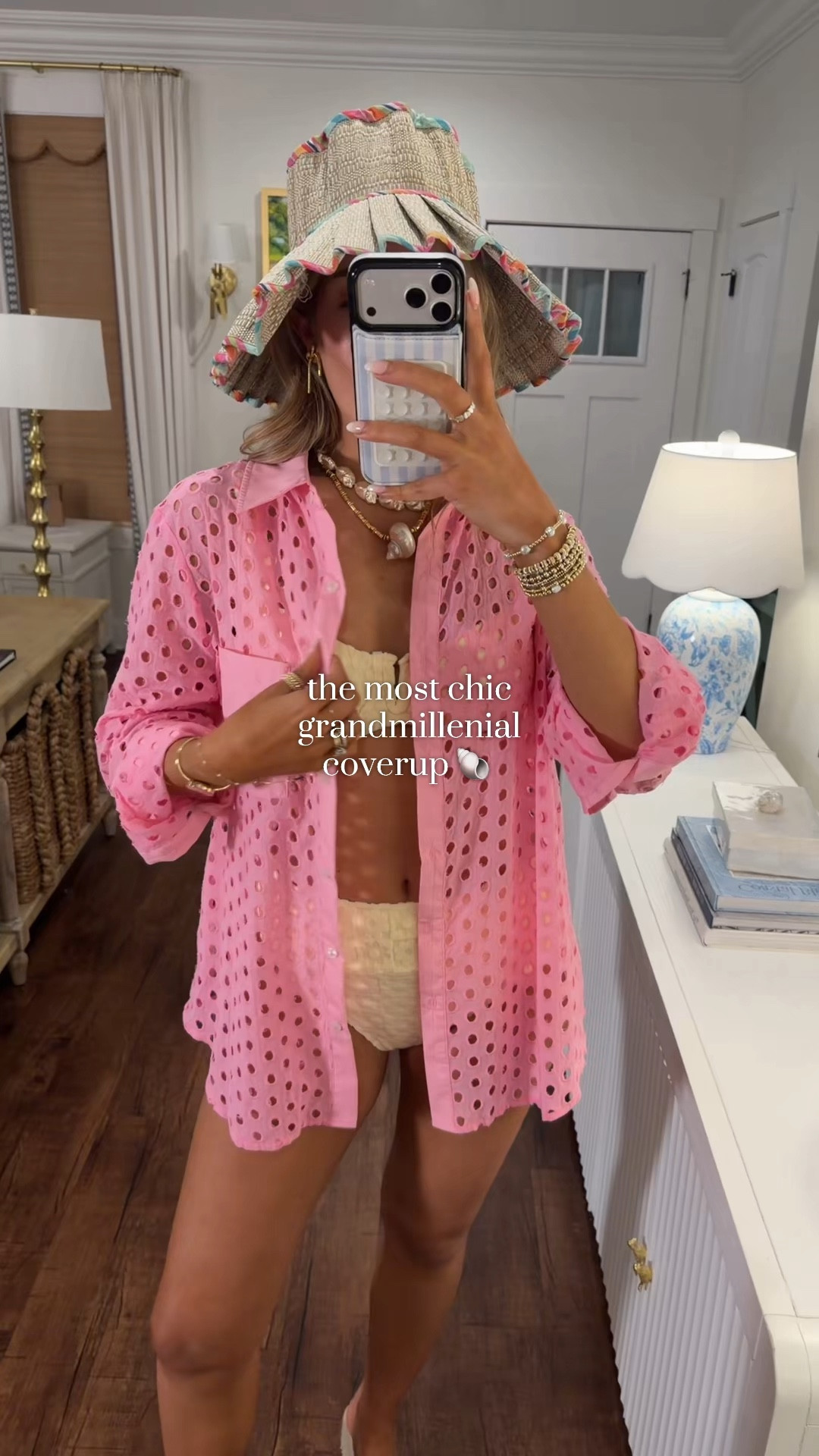 Wore this to the beach today and got so many compliments!🤍🤍
it's the perfect easy coverup and SO cute!😍 and affordable!
Wearing size L!
#beachoutfit #vacationoutfit #boujeeonabudget #affordablefashion #grandmillenial

#LTKSeasonal #LTKSwim #LTKTravel