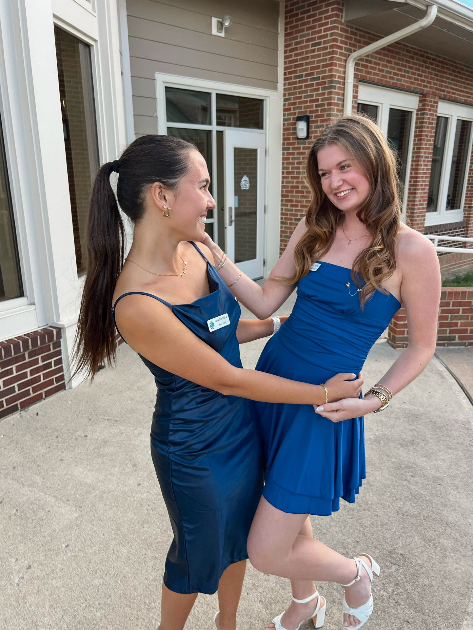 Blue formal dress outfit. Sorority recruitment 

#LTKFindsUnder50 #LTKParties #LTKSaleAlert