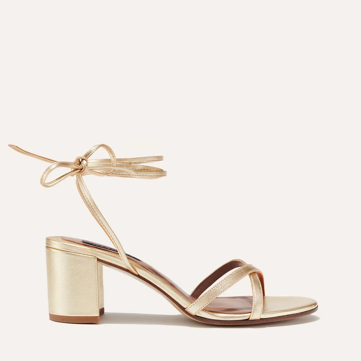 The Soho Sandal - Champagne Nappa | Margaux