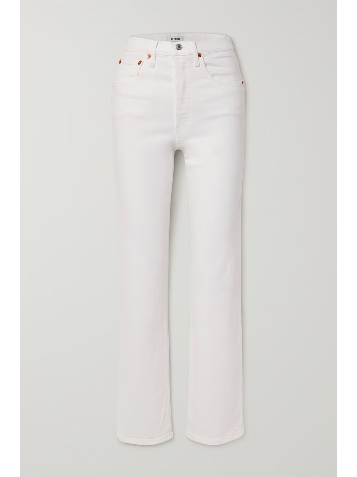 RE/DONE - 90s High-rise Straight-leg Jeans - White | NET-A-PORTER (UK & EU)