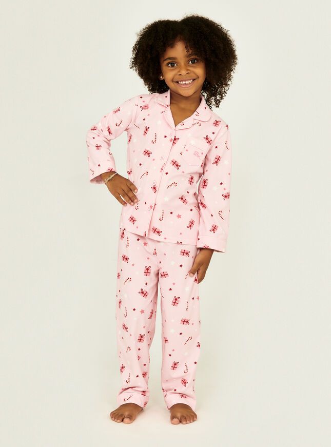 Kids fleece present pyjamas in a bag - Pink Mix | Boux Avenue (UK)