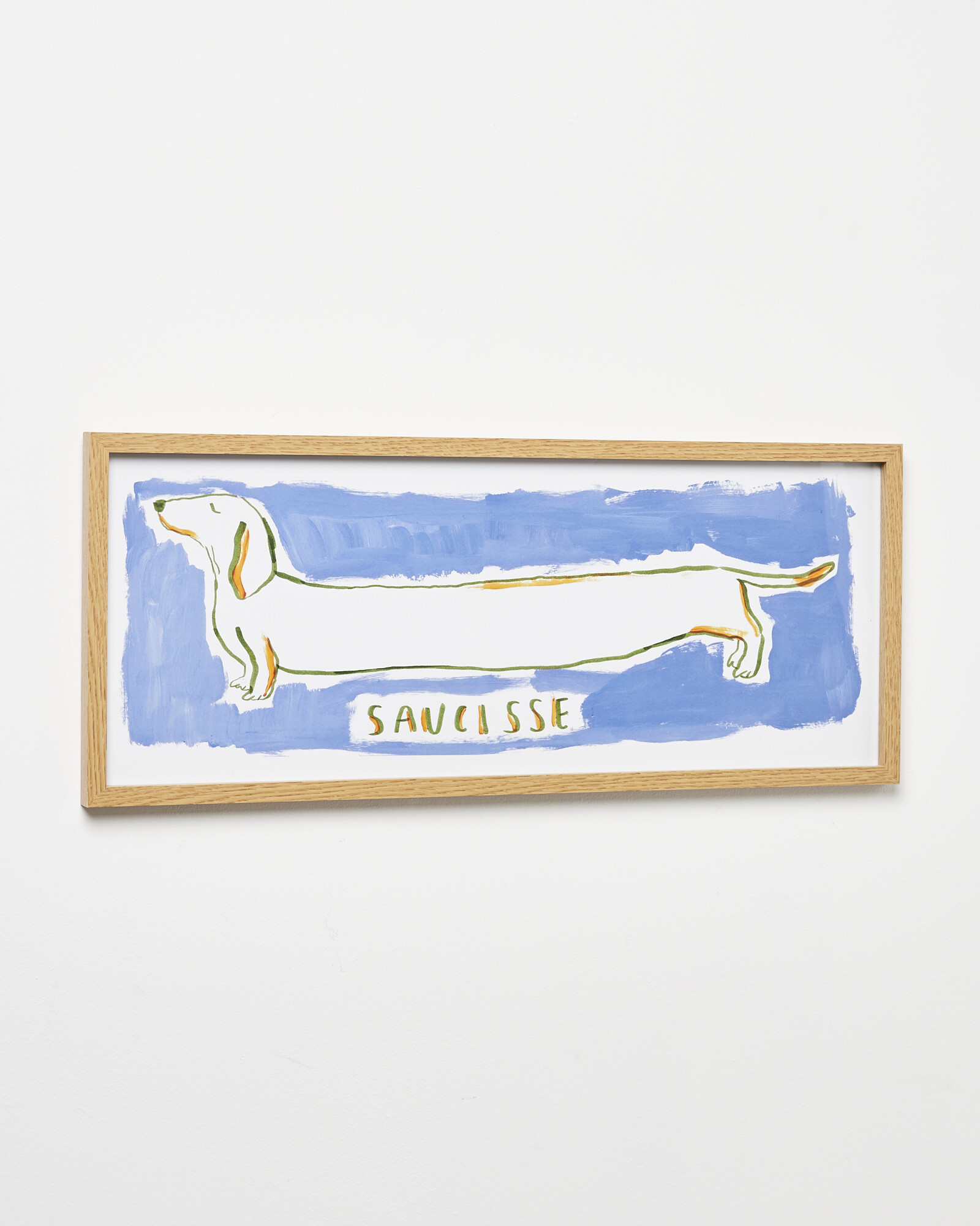 Saucisse Dog Framed Wall Art | Oliver Bonas | Oliver Bonas (Global)