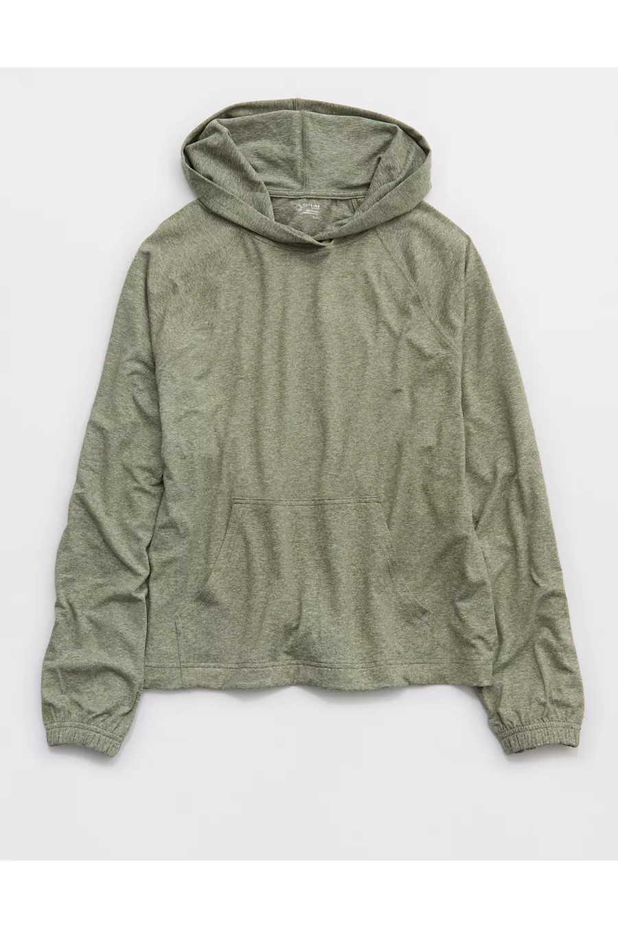 OFFLINE By Aerie Weekend Away Hoodie Women's Olive Fun S | American Eagle Outfitters (US & CA)