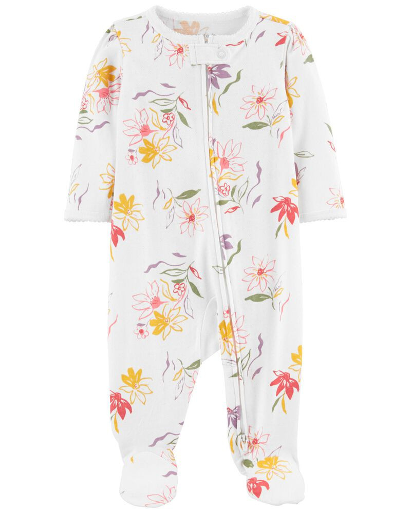 Baby Floral 2-Way Zip Up Sleep & Play | Carter's