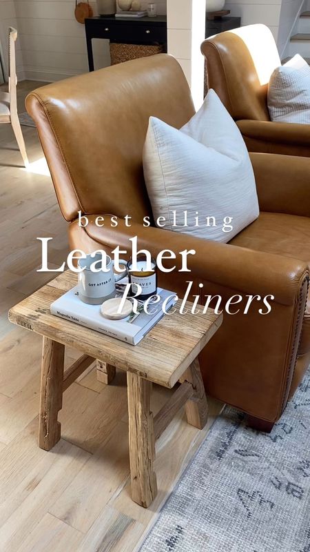 Best selling leather recliners, pottery barn leather recliner, living room inspo, living room decor, neutral living room

#LTKstyletip #LTKVideo #LTKhome