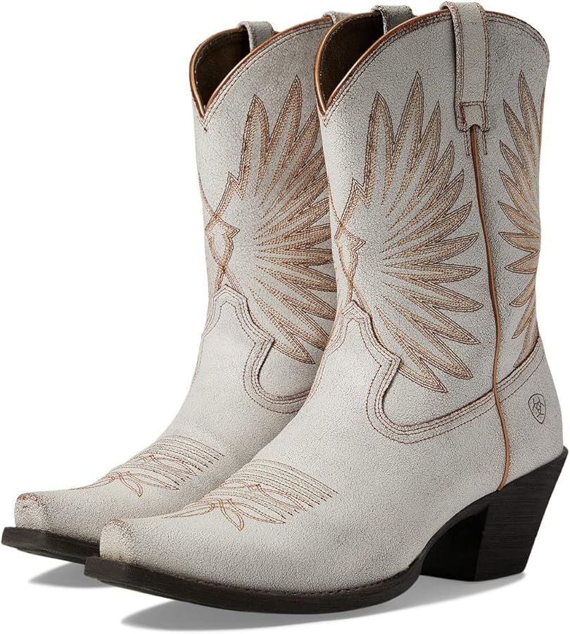 Ariat women's Wms Goldie Distrsd Wht Western Boot | Amazon (US)