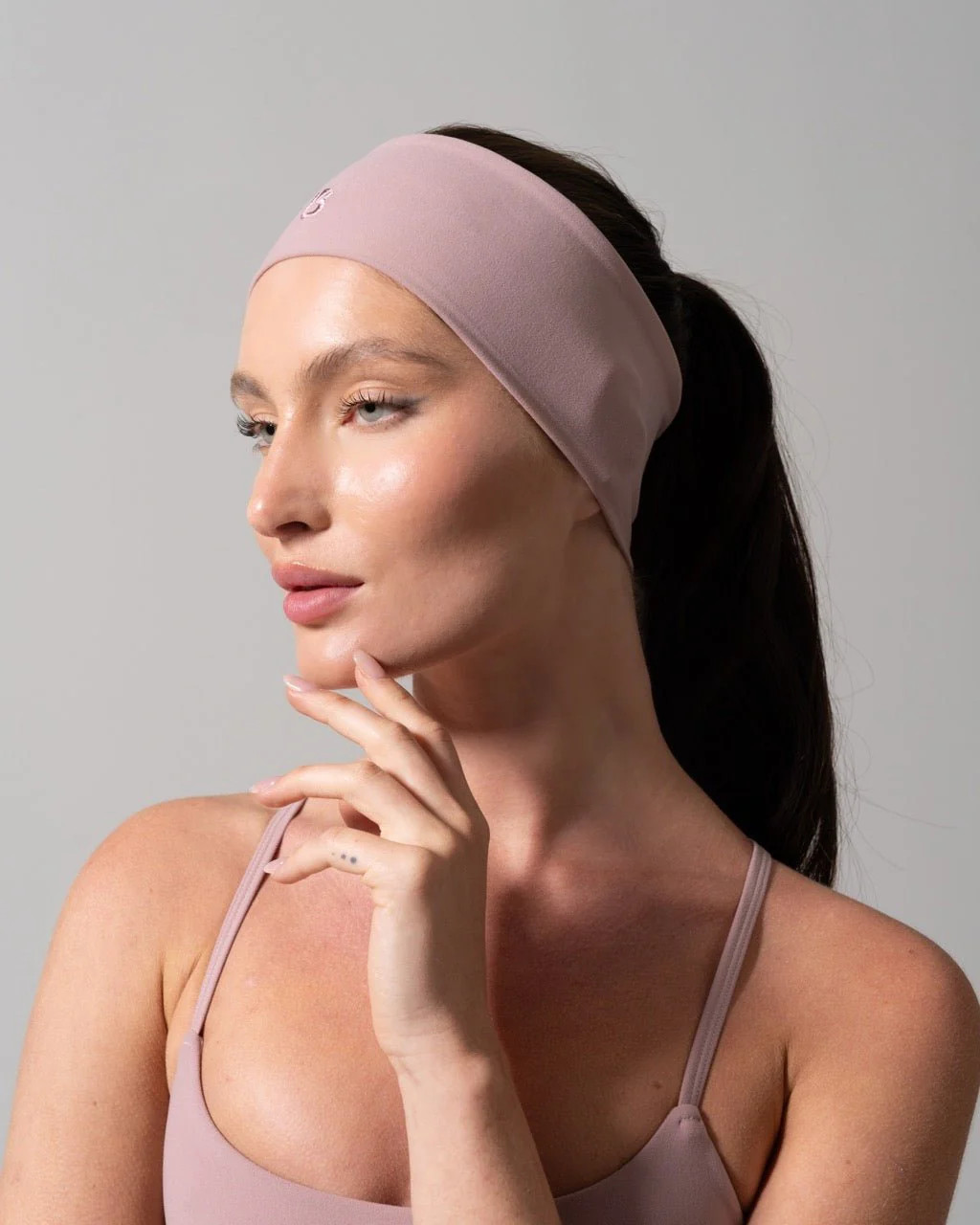 Poshknit Wide Headband - Rose Water | Buffbunny Collection