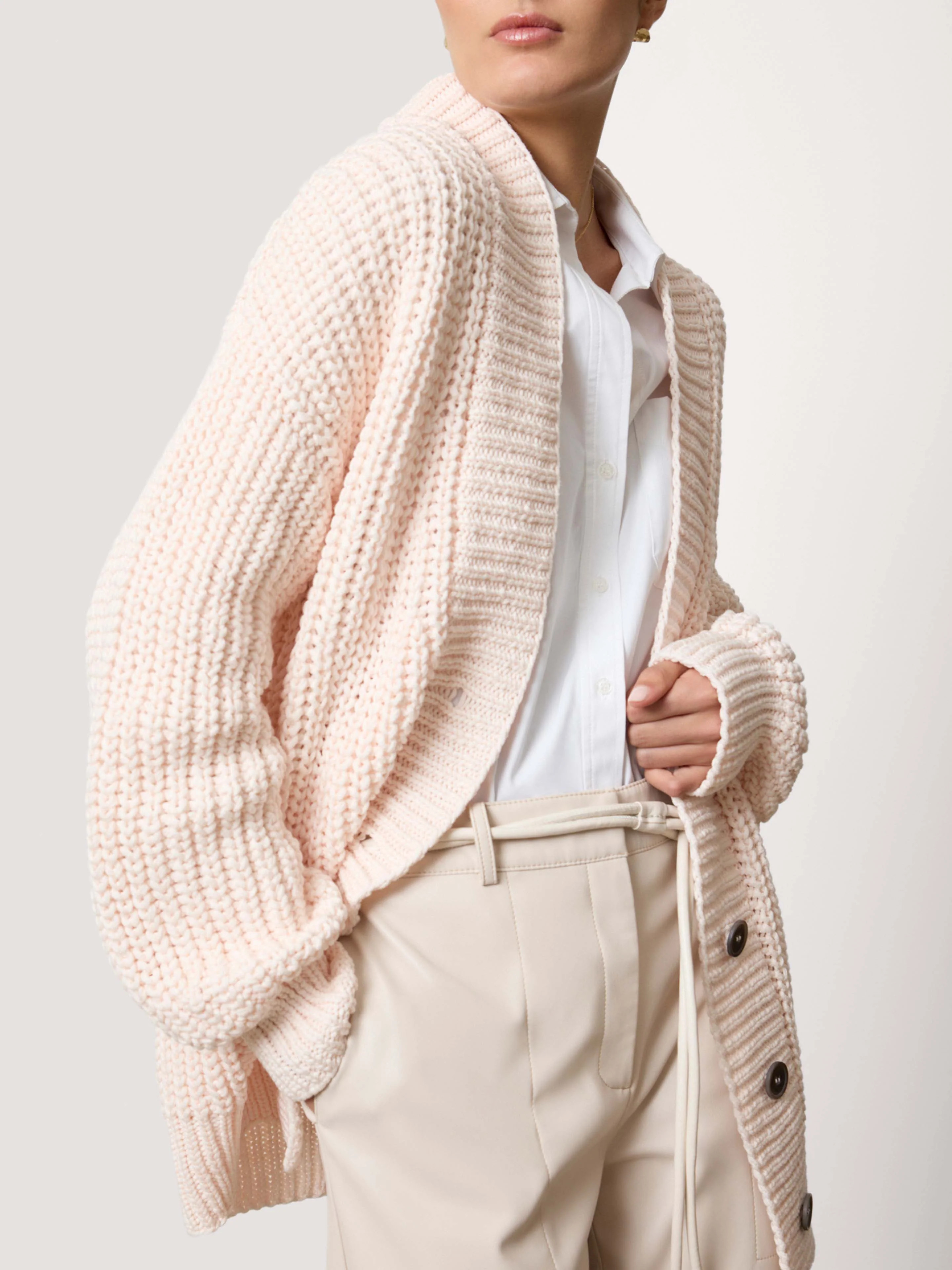 Women's Hume Handknit Cardigan in Rose | Brochu Walker | Brochu Walker