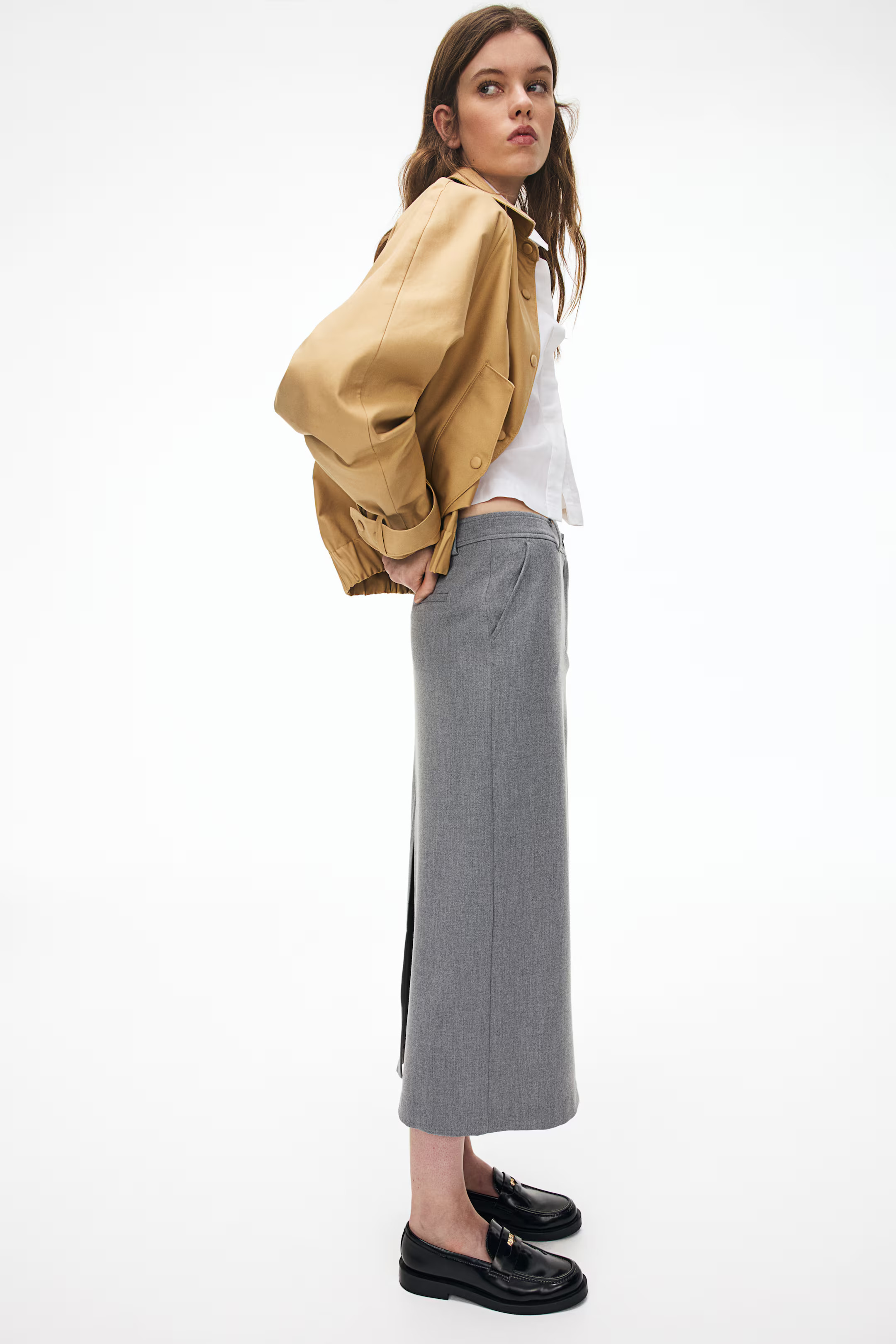 Twill Pencil Skirt | H&M (US + CA)