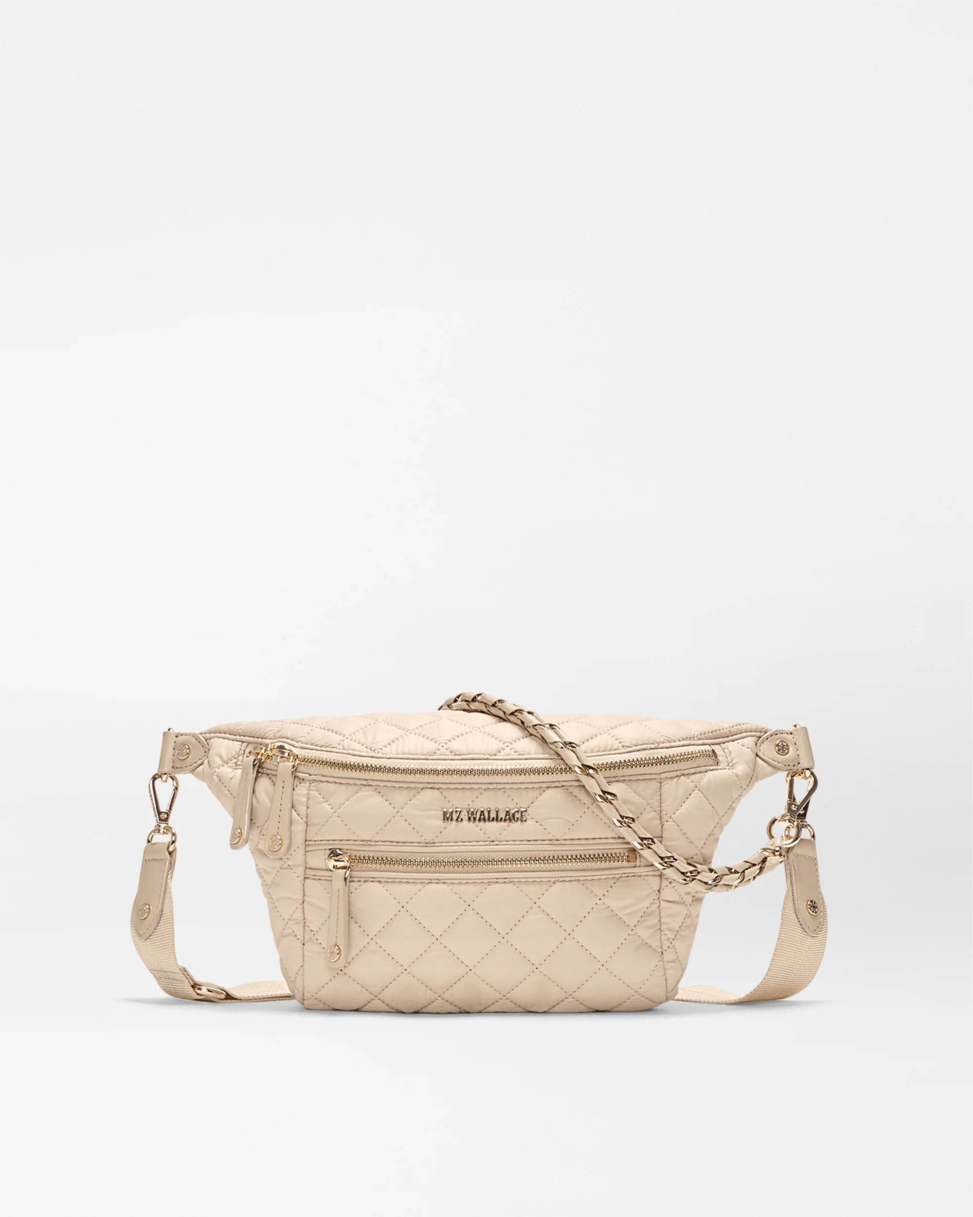 MZ Wallace Buff Ivory Small Crosby Crossbody Sling Bag | MZ Wallace | MZ Wallace