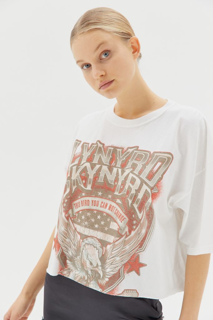 Lynyrd Skynyrd Boxy Cropped Tee | Urban Outfitters (US and RoW)