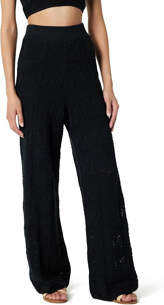 The Drop Women's Diza Pull-On Flare-Leg Crochet Pant | Amazon (US)