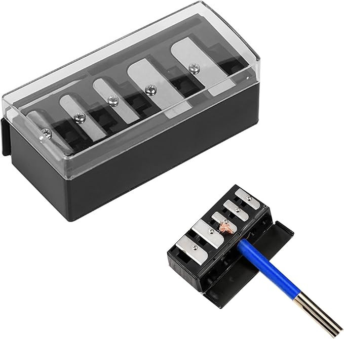 ZGGAZCA 5 Hole Makeup Pencil Sharpener Cosmetic Tool Multiple Sizes Eyeliner and Lip Liner Sharpe... | Amazon (US)