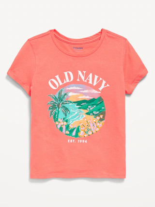 Short-Sleeve Logo-Graphic T-Shirt for Girls | Old Navy (US)