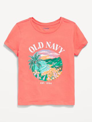 Short-Sleeve Logo-Graphic T-Shirt for Girls | Old Navy (US)