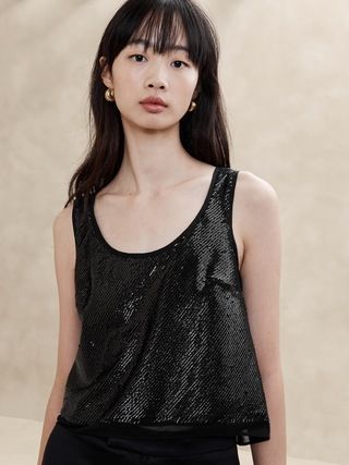 Alina Sequin Tank | Banana Republic (US)