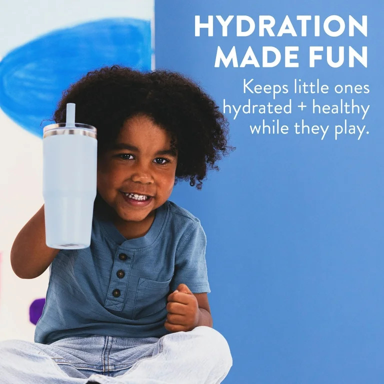 YAYA My First Travel Tumbler for Toddlers 3+ with Reusable Straw and Spill-Safe Lid, 12oz, Blue -... | Walmart (US)