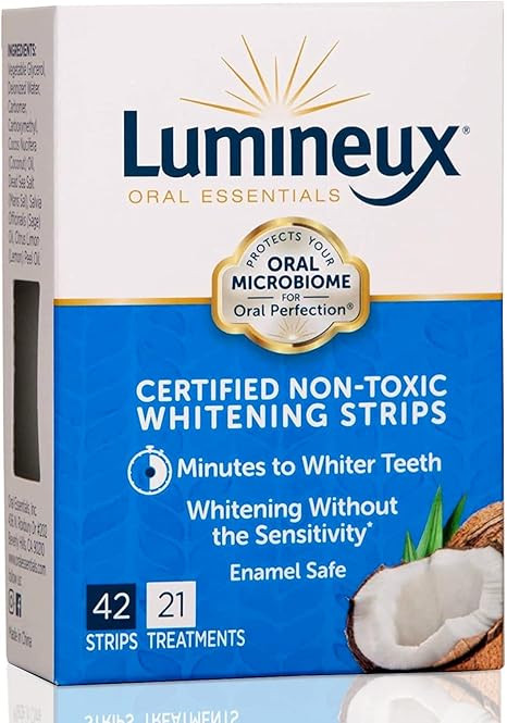 Lumineux Oral Essentials Teeth Whitening Strips - 21 Treatments - Dentist Formulated and Certifie... | Amazon (US)