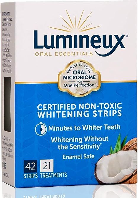 Lumineux Oral Essentials Teeth Whitening Strips - 21 Treatments - Dentist Formulated and Certifie... | Amazon (US)