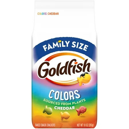Goldfish Colors Cheddar Cheese Crackers, 10 oz Bag | Walmart (US)