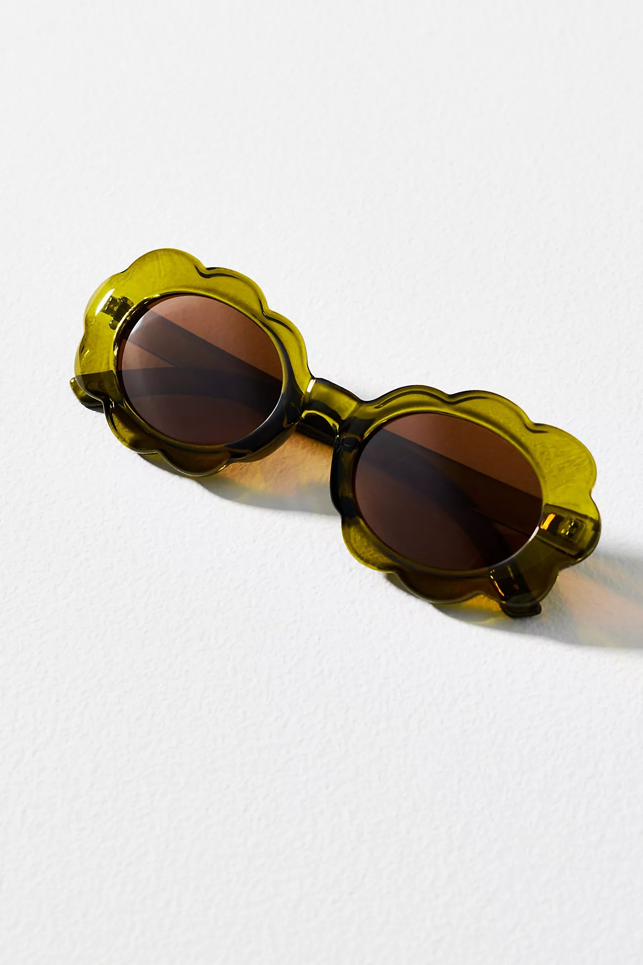 Scalloped Oval Sunglasses | Anthropologie (US)