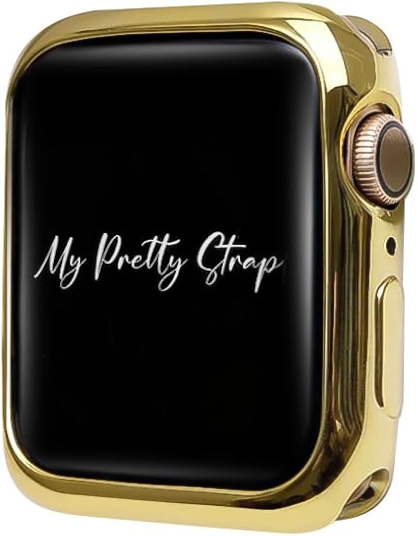 My Pretty Strap Glossy XOXO Cover Compatible with Apple Watch 38/40/41/42/44/45/49mm, Color Gold,... | Amazon (US)